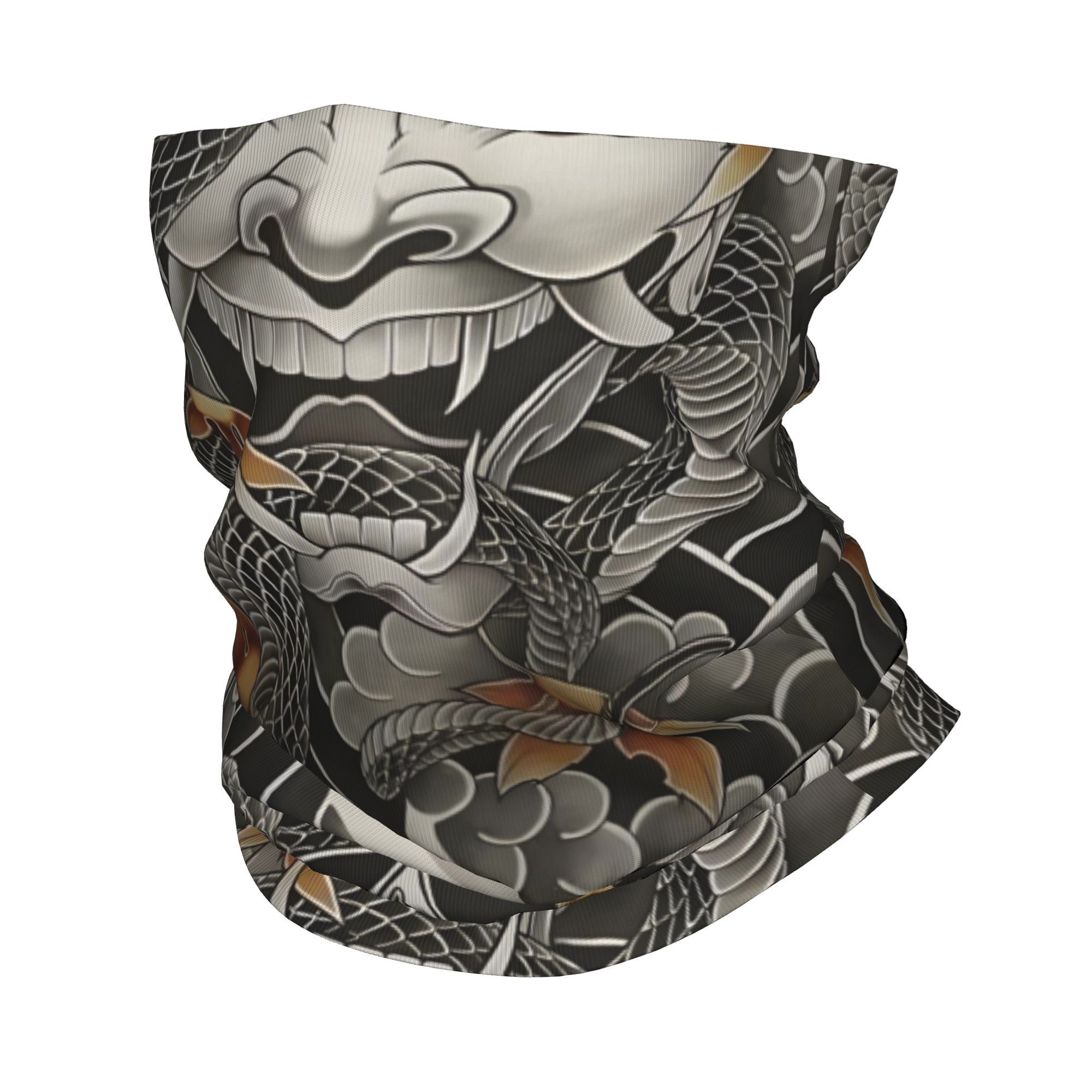 Ascot Neck Scarf - Bandana Penutup Leher Samurai Oni Demon