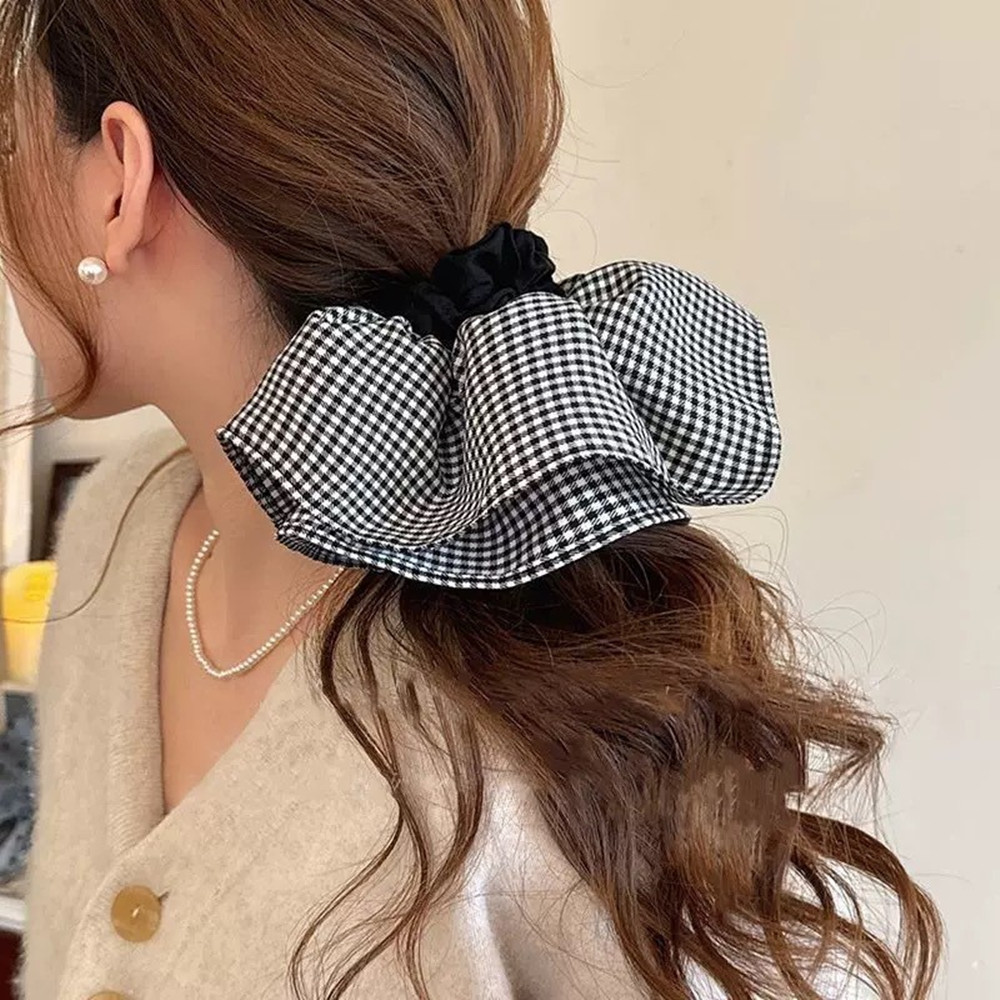 Ikat Rambut Kotak-kotak Ekstra - Silk Tie Striped ulasan dan harga