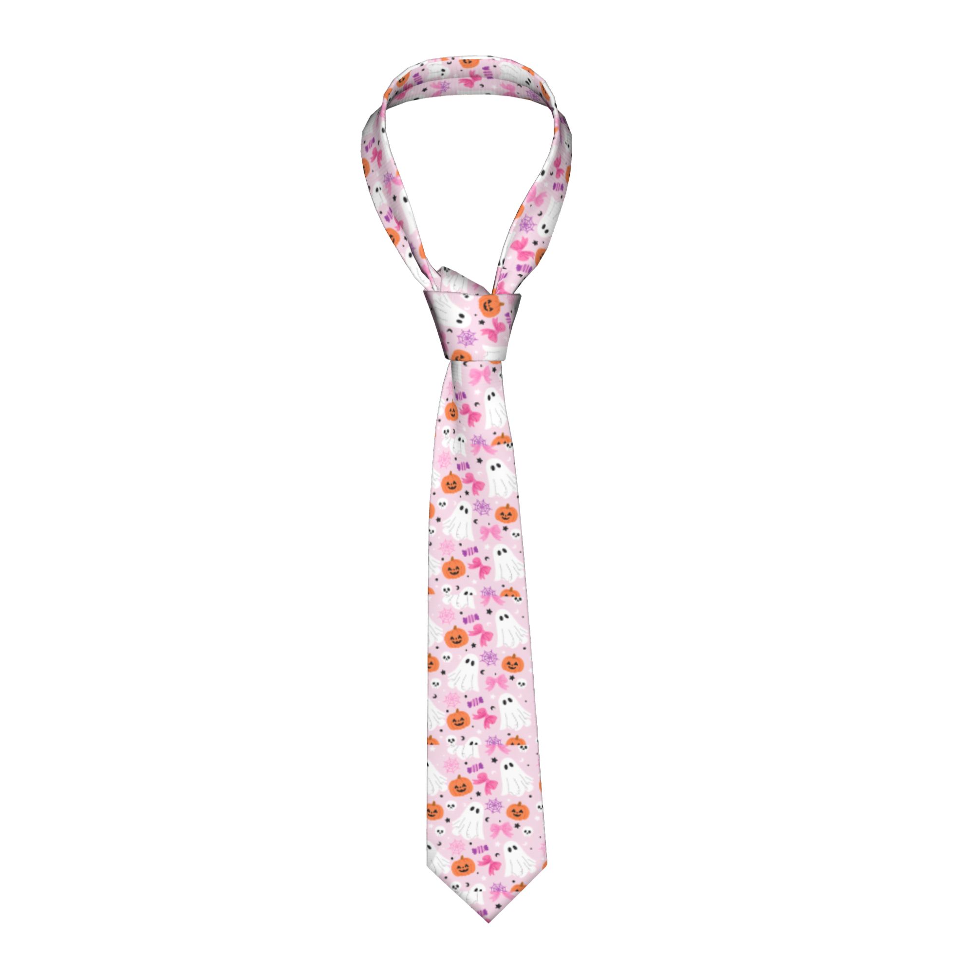 Dasi Pola Hantu Halloween Warn - Skinny Tie Men ulasan dan harga