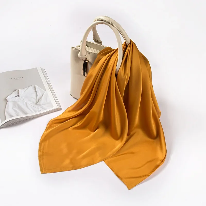 Syal Satin Wanita 70cm Warna S - Scarf Silk Square ulasan dan harga