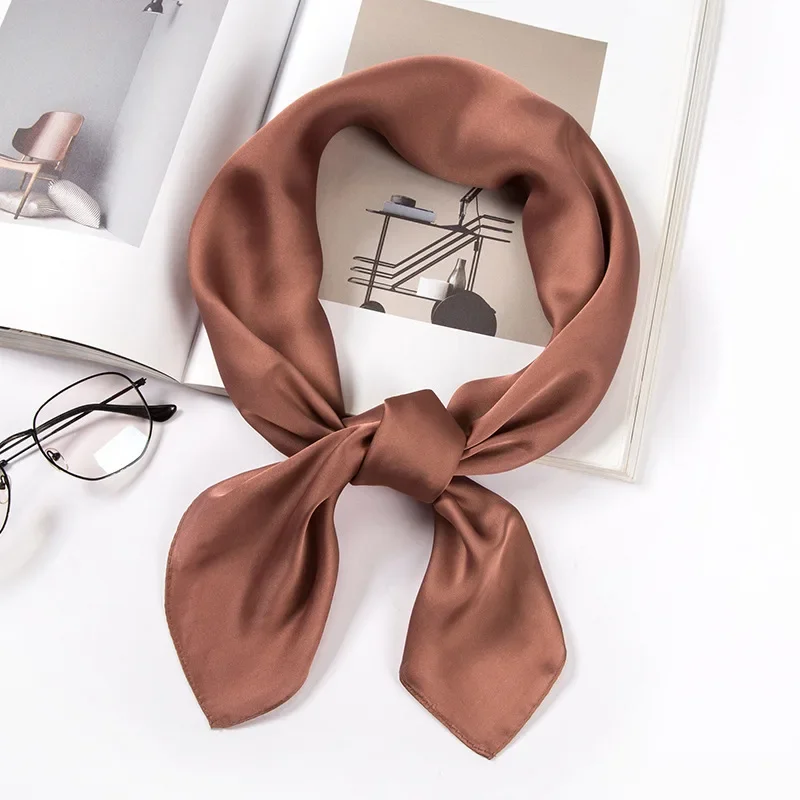 Syal Satin Wanita 70cm Warna S - Scarf Silk Square ulasan dan harga