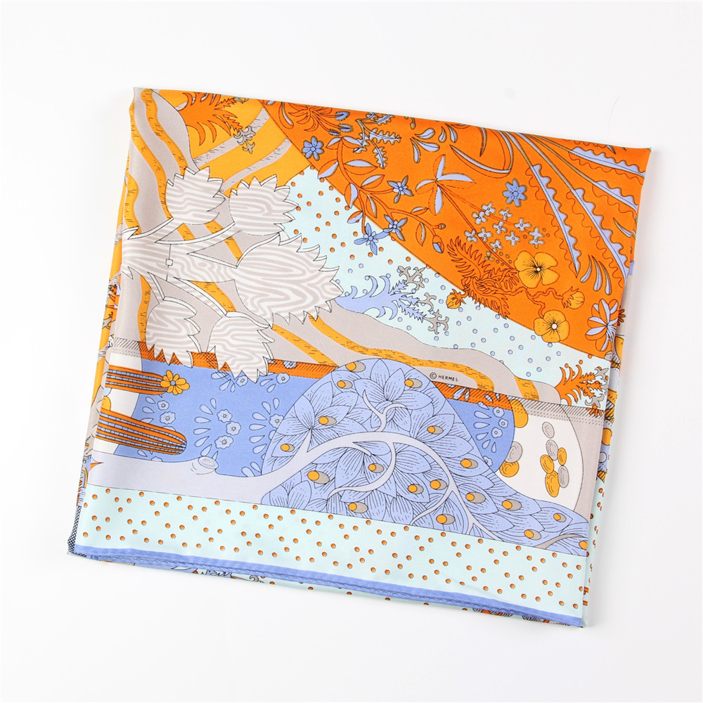 Syal sutra Twill gulung tangan - Scarf Silk Square ulasan dan harga