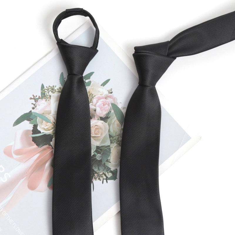 Dasi Hitam dengan Ritsleting B - Skinny Tie Men ulasan dan harga