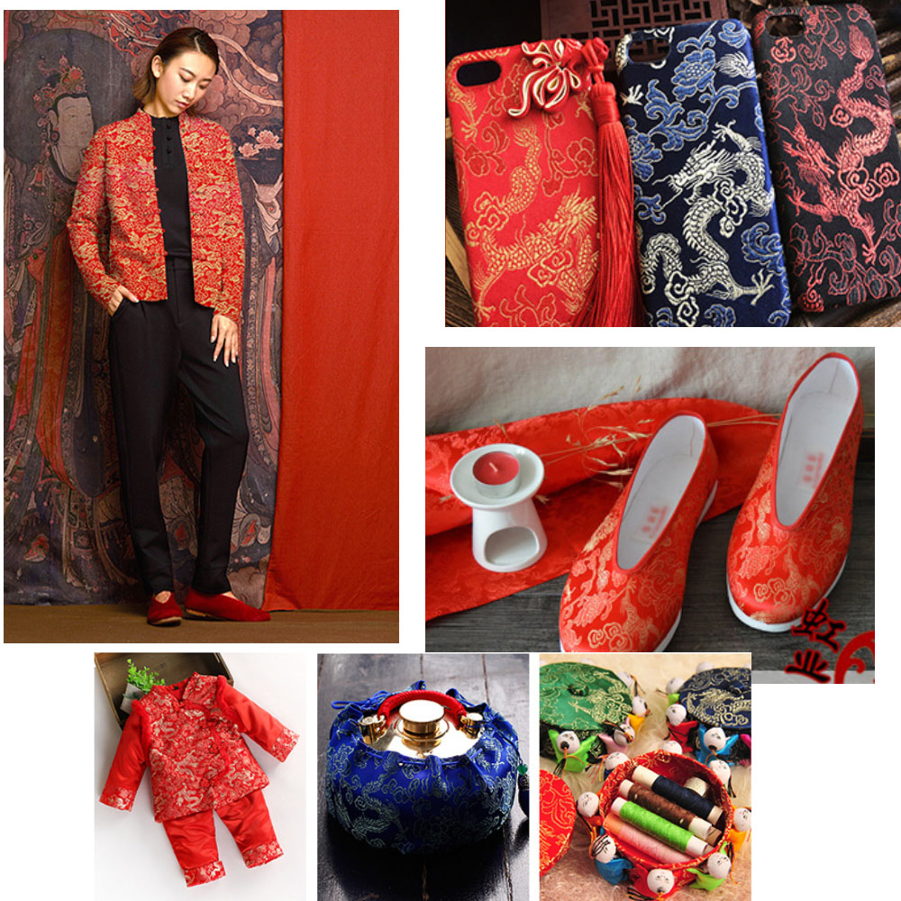 Bahan Kimono Cheongsam kostum  - Silk Tie Striped ulasan dan harga