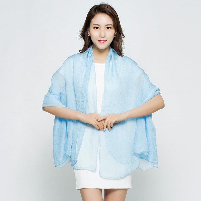 Syal Panjang Syal Selendang Mu - Silk Neck Scarf ulasan dan harga