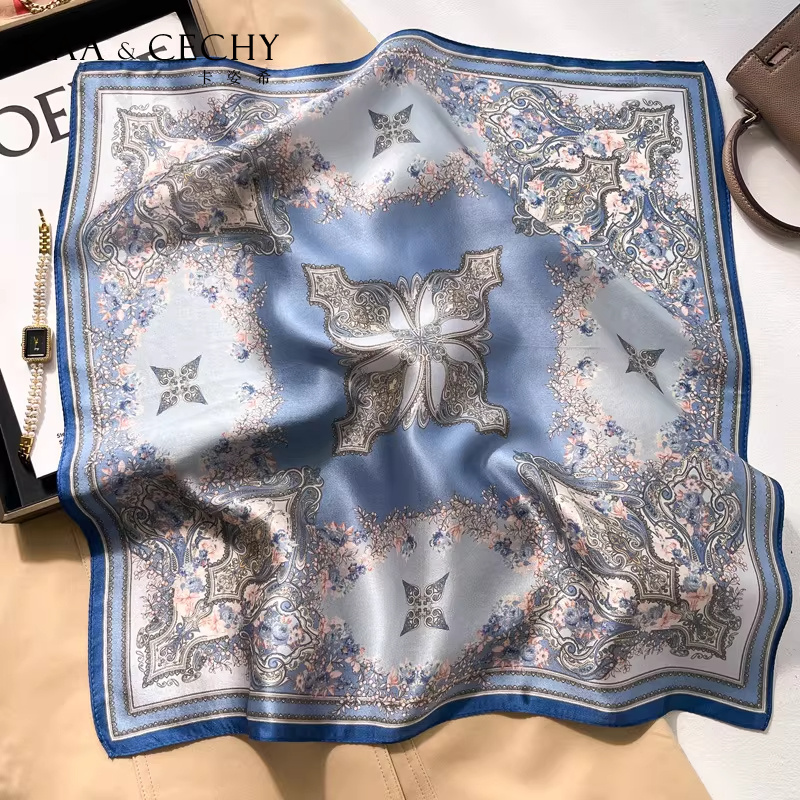 Syal Persegi Sutra Murbei 100% - Ascot Neck Scarf ulasan dan harga