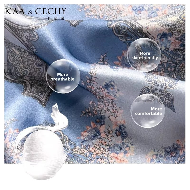 Syal Persegi Sutra Murbei 100% - Ascot Neck Scarf ulasan dan harga